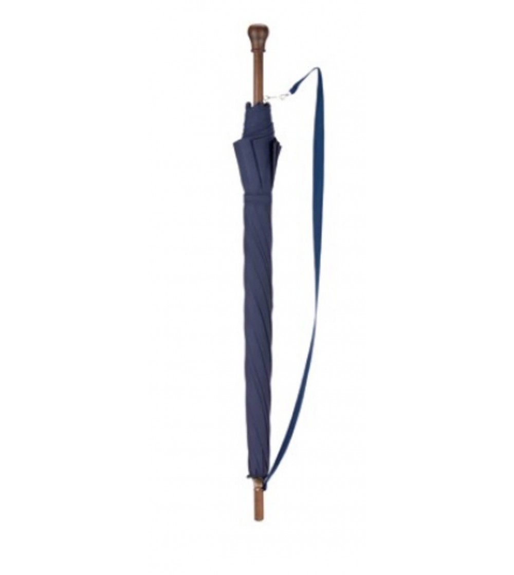 Paraguas pastor con puño pomo y bandolera Azul