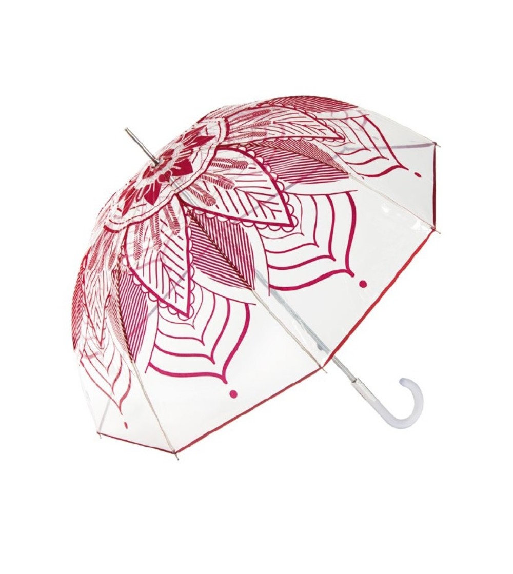 Paraguas Cacharel transparente de mujer estampado montura antiviento
