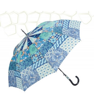 Paraguas Gaudi de mujer automatico estampado baldosas